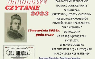 Zdjęcie do Narodowe czytanie 2023